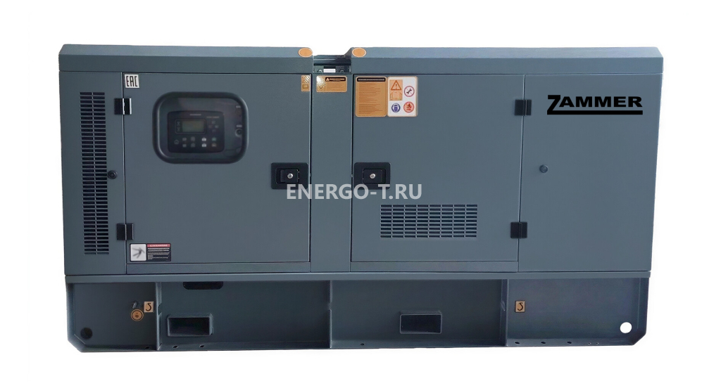 Дизельный генератор ZAMMER AD-30-Т400 в кожухе без АВР