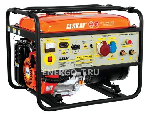 Бензиновый генератор SKAT УГСБ-4500T/220